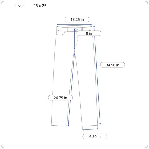 New Levi's 511 Women's Size 25 x 25 Slim Fit Tapered Leg Raw Blue Denim Jeans - Picture 3 of 7